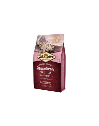 CARNILOVE Cat Grain Free Salmon & Turkey Kittens Healthy Growth 400g