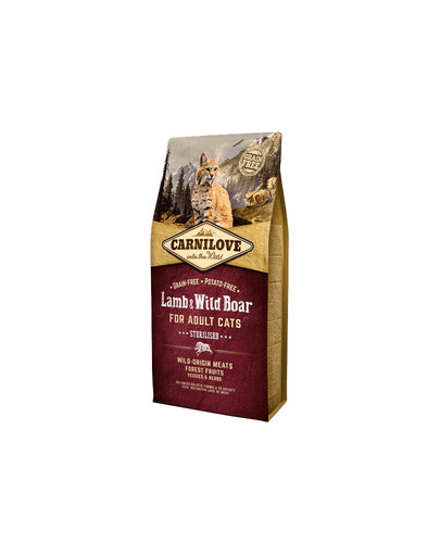 CARNILOVE Cat Grain Free Lamb & Wild Boar Adult Sterilised 2kg