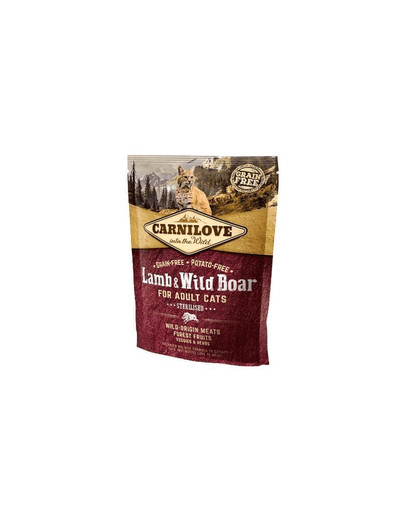 CARNILOVE Cat Grain Free Lamb & Wild Boar Adult Sterilised 400g