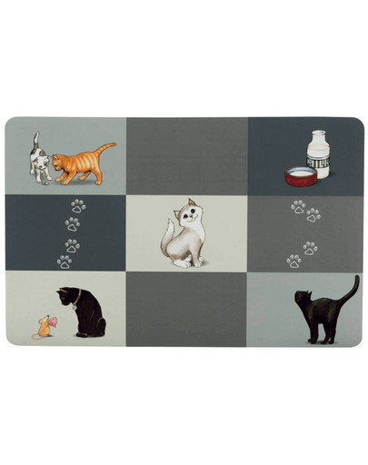 TRIXIE Podložka pod misky 44 × 28 cm šedá