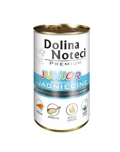 DOLINA NOTECI Premium Junior bohaté na jahňacie 400g