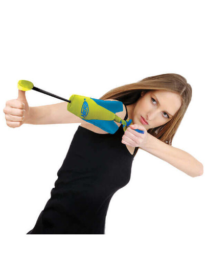 NERF Naťahovacia hračka M zelená/oranžová