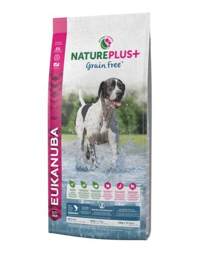 EUKANUBA Nature Plus+ Adult Grain Free Salmon 10 kg