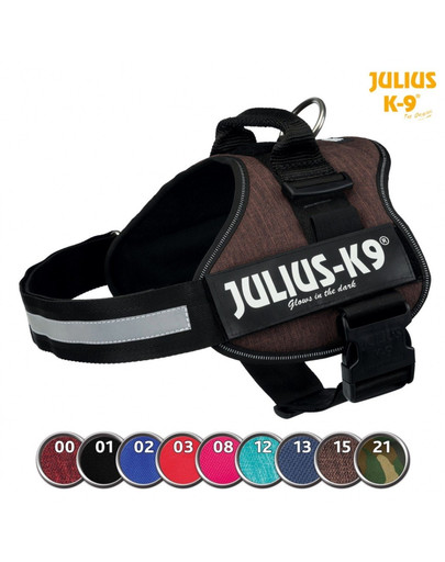 TRIXIE Postroj Julius-K9®, Mini/M: 51–67 cm/28 mm, tmavomodrý