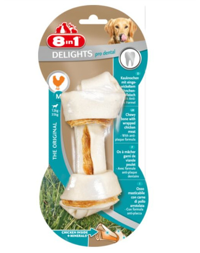 8in1 Dental Delights žuvacia kosť M
