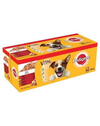 PEDIGREE Adult Krmivo v želé 40x100g
