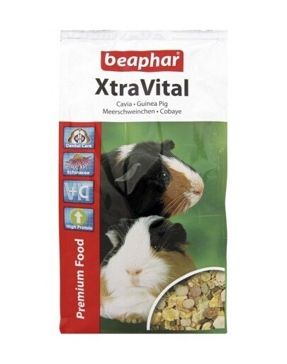 BEAPHAR XtraVital Guinea Pig Krmivo pre Morčatá 1 kg