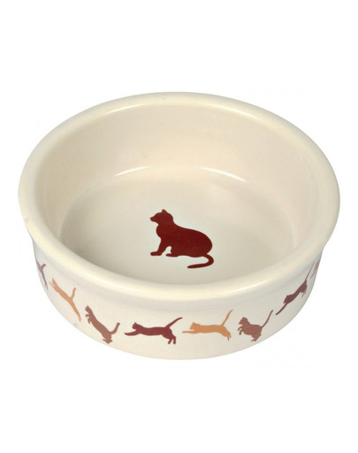 TRIXIE Miska keramická s dekorom pre mačky  250 ml / 11 Cm