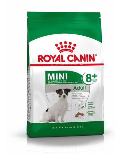 ROYAL CANIN Mini Adult 8+ 8kg granuly pre dospelé starnúce psy