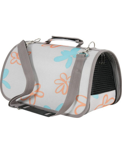 ZOLUX Cestovná taška Flower malá sivá