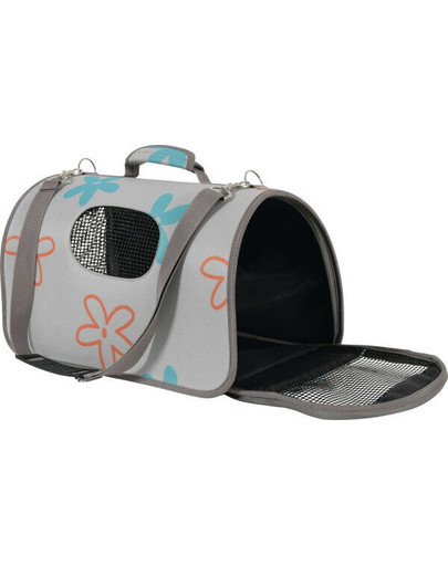 ZOLUX Cestovná taška Flower malá sivá