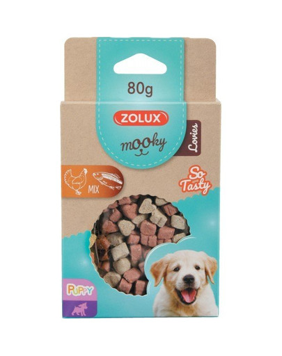 ZOLUX Pochúťka MOOKY Puppy LOVIES 80 g