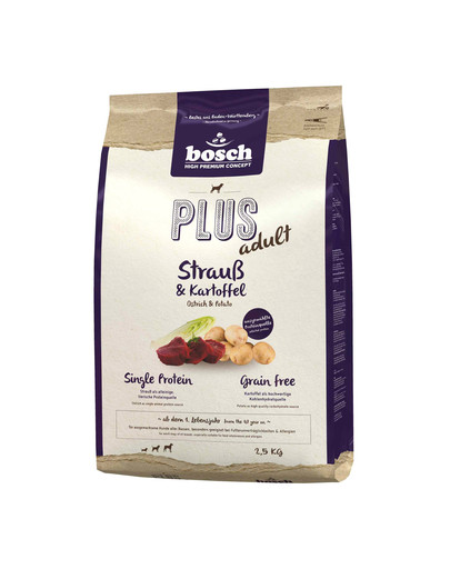 BOSCH Plus Pštros + zemiaky 1 kg
