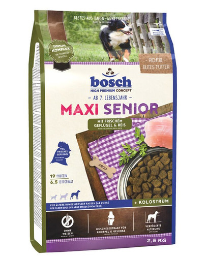BOSCH Maxi Senior hydinové mäso a ryža 2,5 kg