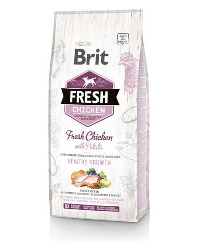 BRIT Dog Fresh Chicken & Potato Puppy Healthy Growth 12 kg