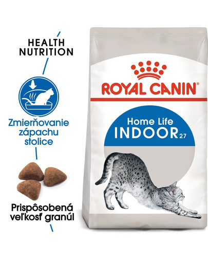 ROYAL CANIN Indoor 2kg granule pre dospelé mačky chované v byte