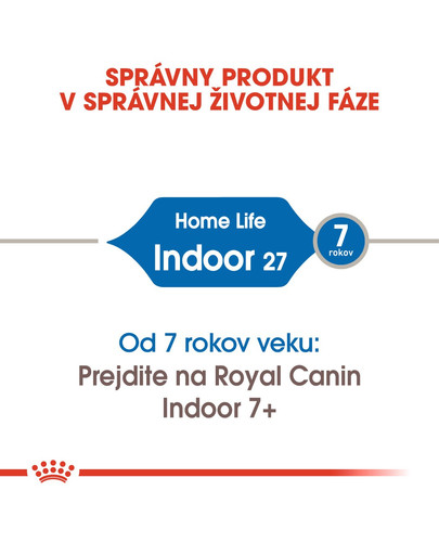 ROYAL CANIN Indoor 2kg granule pre dospelé mačky chované v byte