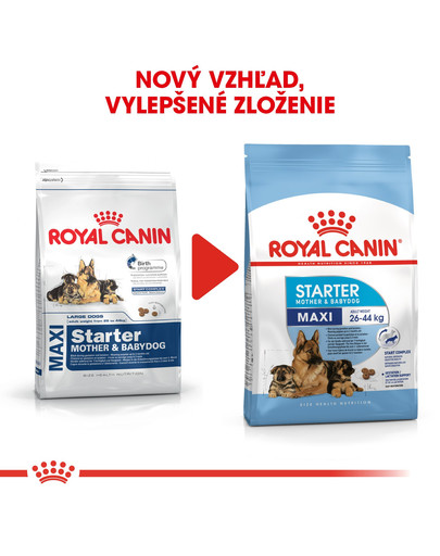 ROYAL CANIN Maxi Starter Mother & Babydog 15kg granule pre brezivé alebo dojčiace suky a šteňatá