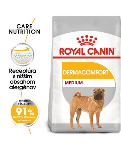 ROYAL CANIN Medium Dermacomfort 10 kg granule pre stredné psy s problémami s kožou a srsťou