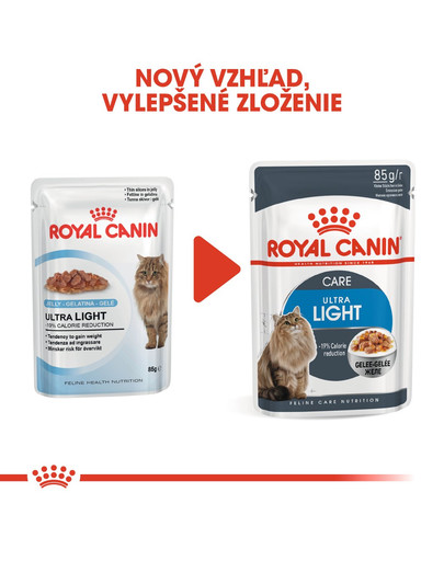 ROYAL CANIN Ultra Light Jelly 85g kapsička pre mačky s nadváhou v želé