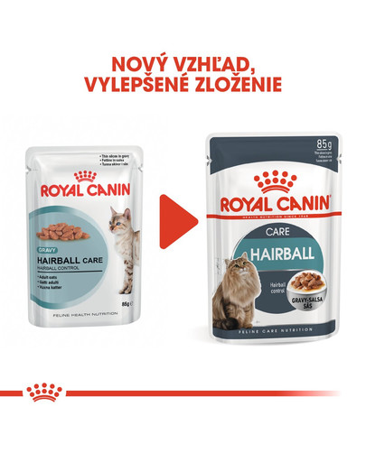 ROYAL CANIN Hairball Care Gravy 85g kapsička pre mačky v šťave pre správne vylučovanie zámotkov v šťave