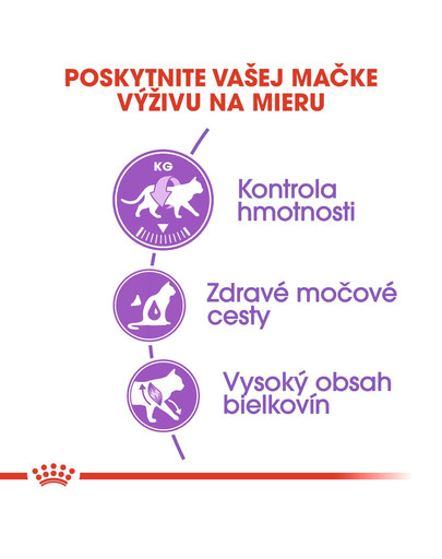 ROYAL CANIN Sterilised 2kg granule pre dospelé kastrované mačky