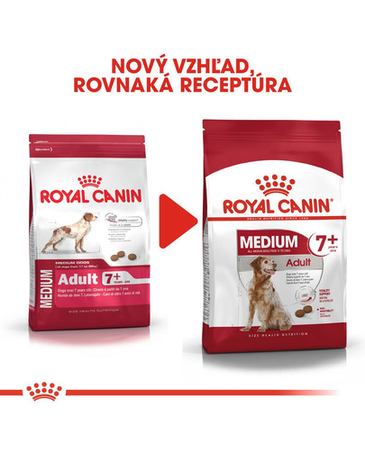 ROYAL CANIN Medium Adult 7+ granule pre starších psov stredných plemien nad 7 rokov 15kg