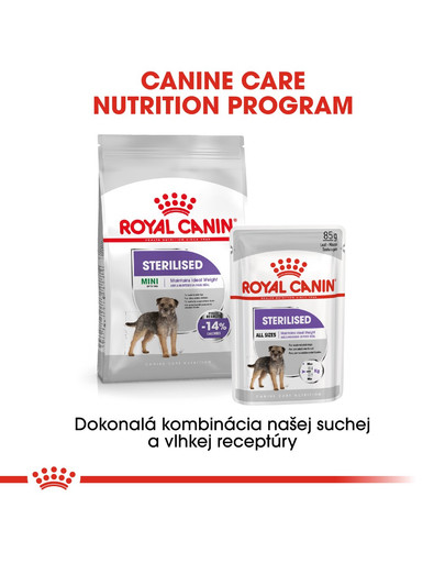 ROYAL CANIN Mini Sterilised 8kg granule pre kastrované malé psy