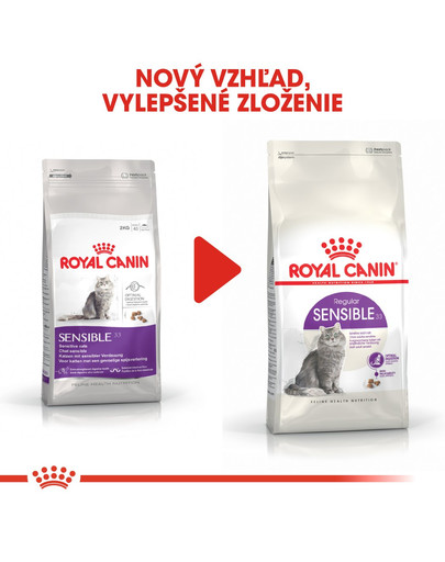 ROYAL CANIN Sensible 10kg + 2kg ZADARMO granule pre mačky s citlivým trávením