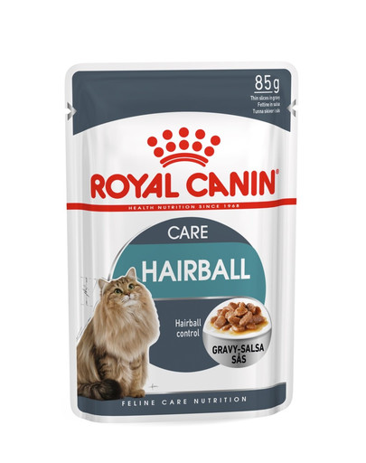 ROYAL CANIN Hairball Care Gravy 85g kapsička pre mačky v šťave pre správne vylučovanie zámotkov v šťave