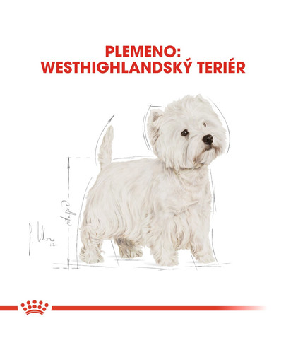 ROYAL CANIN Westie Adult 3kg granule pre dospelého westhinghlandského bieleho teriéra