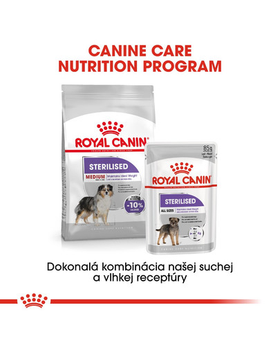 ROYAL CANIN Medium Sterilised 3 kg granule pre kastrované stredné psy