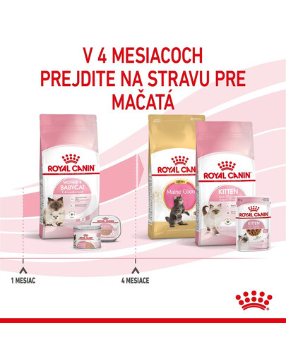 ROYAL CANIN Mother&Babycat granule pre gravidné alebo dojčiace mačky a mačiatka od 1 do 4 mesiacov 4 kg