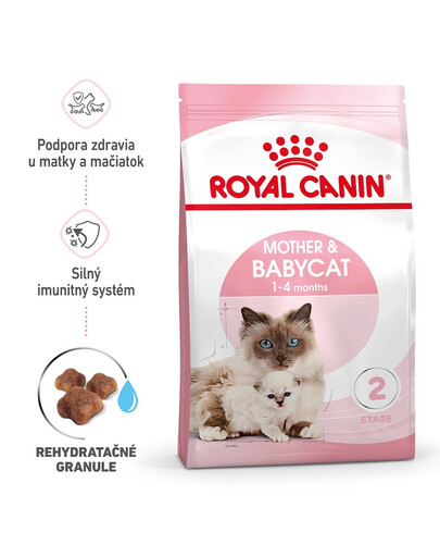 ROYAL CANIN Mother&Babycat granule pre gravidné alebo dojčiace mačky a mačiatka od 1 do 4 mesiacov 4 kg