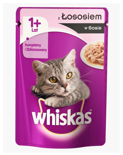 WHISKAS Losos v omáčke 100 gx 18 + 6 ZADARMO