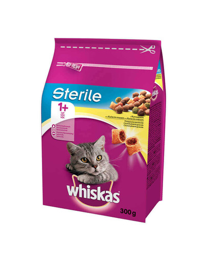 WHISKAS sterilné kurča 0,3 kg