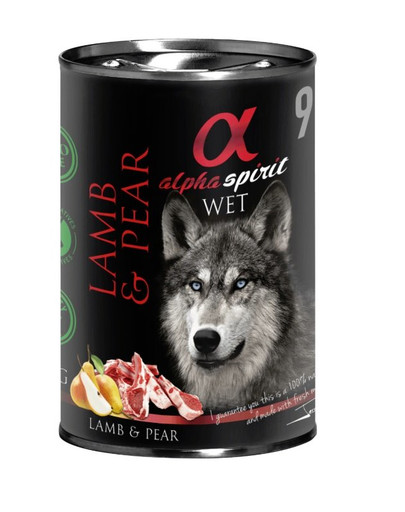 ALPHA SPIRIT Lamb with pear 400 g