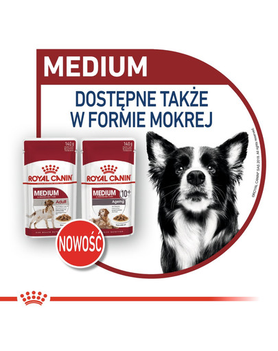 ROYAL CANIN Medium adult 15+3 kg GRATIS