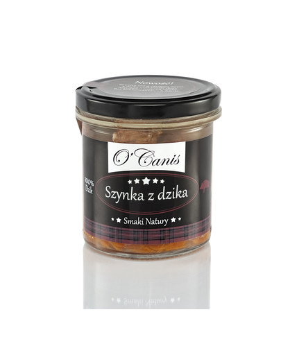 O'CANIS DE LUX Šunka z diviaka v sklenenej fľaške 300 g