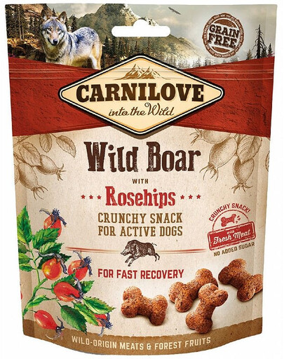 CARNILOVE Crunchy Snack Wild Boar&Rosehips 200 g