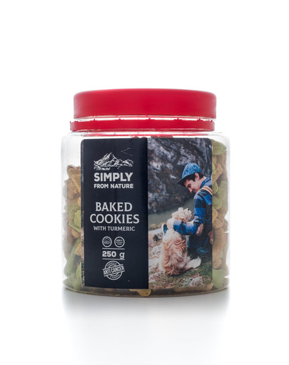 SIMPLY FROM NATURE Baked Cookies with turmeric Kurkumové sušienky 250 g