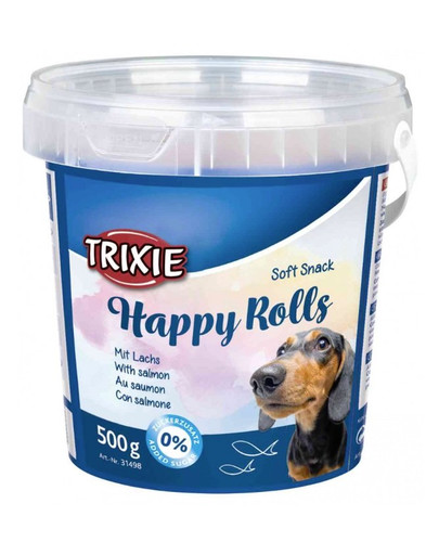 TRIXIE Soft snack Happy Rolls tyčinky s lososom 500 g