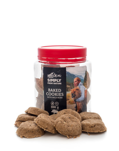 SIMPLY FROM NATURE Baked Cookies with wild boar Sušienky s diviačím mäsom 300 g