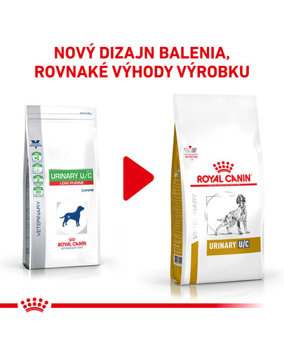 ROYAL CANIN Veterinary Health Nutrition Dog Urinary U/C (urát/cystín) 14 kg