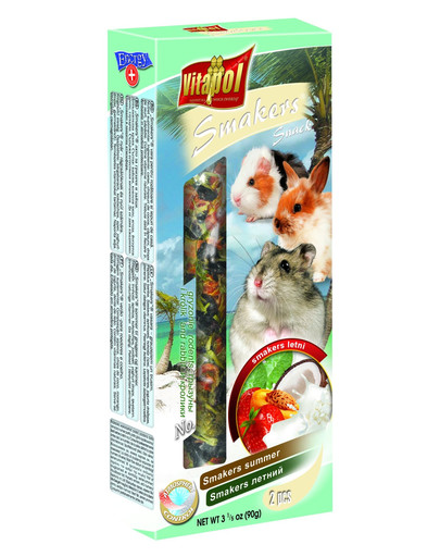 VITAPOL Smakers pre hlodavce - letné 2 ks / 90g