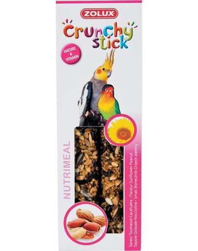 ZOLUX Crunchy Stick veľké papagáje Slnečnica / arašid 115 g