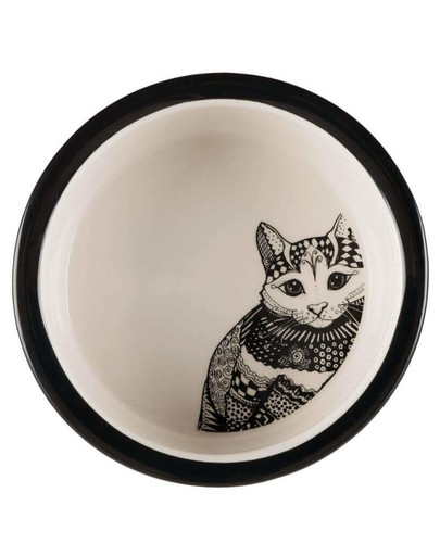 TRIXIE Miska keramická Zentangle 0.3 l / 12 cm