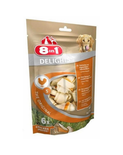 8in1 Maškrta Delights Bone S - balenie 6ks
