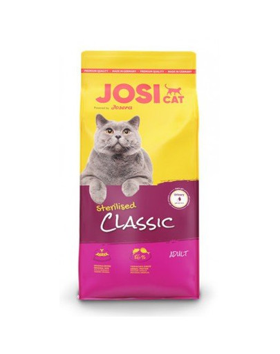 JOSERA JosiCat Classic Sterilised 10 kg krmiva pre kastrované mačky