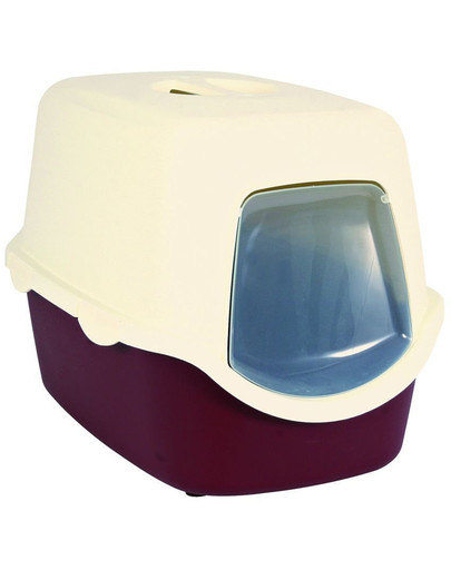 TWC WC pre mačku VICO 40x40x56 TR červená/biela